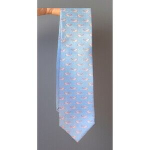 Tommy Hilfiger Tie Whale Blue Ocean Sea Preppy Skinny Slim Cool Stylish Cutesy